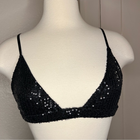 DISCO BRA IN SOLID SEQUIN medium - Picture 2 of 5